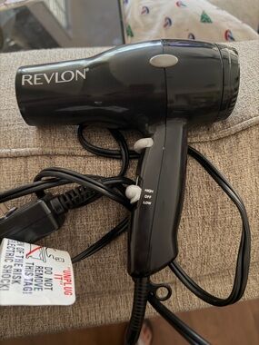 Revlon Black Compact Travel Hair Dryer